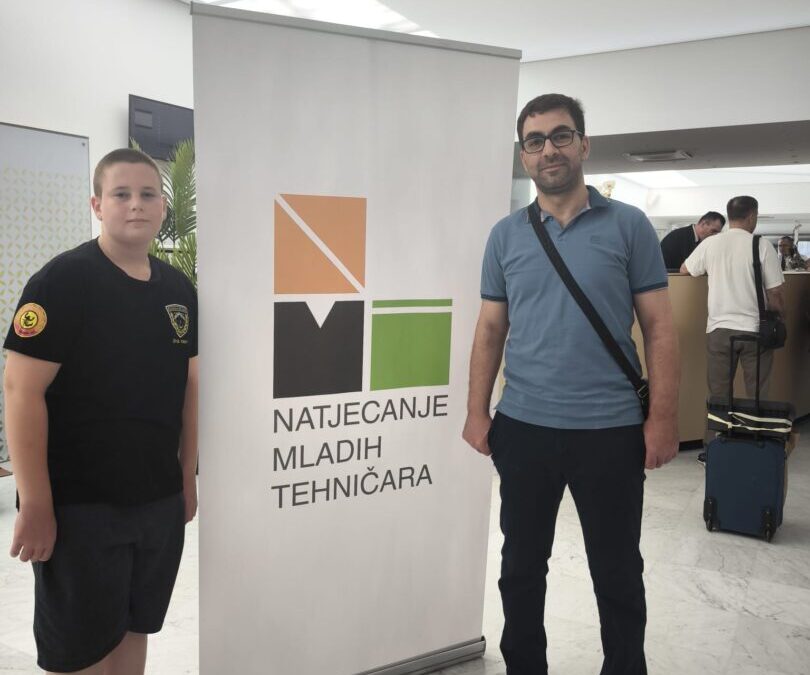 Ivan Trogrlić na Državnom natjecanju Mladih tehničara